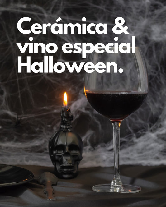 25 DE OCTUBRE TALLER CERÁMICA & VINO & PIZZA HALLOWEEN